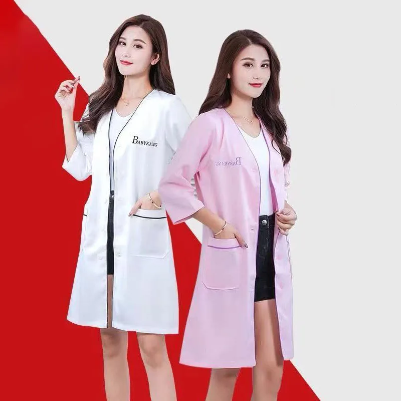 Medical Lab Management - 美容制服 美容師 スキンマネージャー 作業服 スパユニフォーム 白