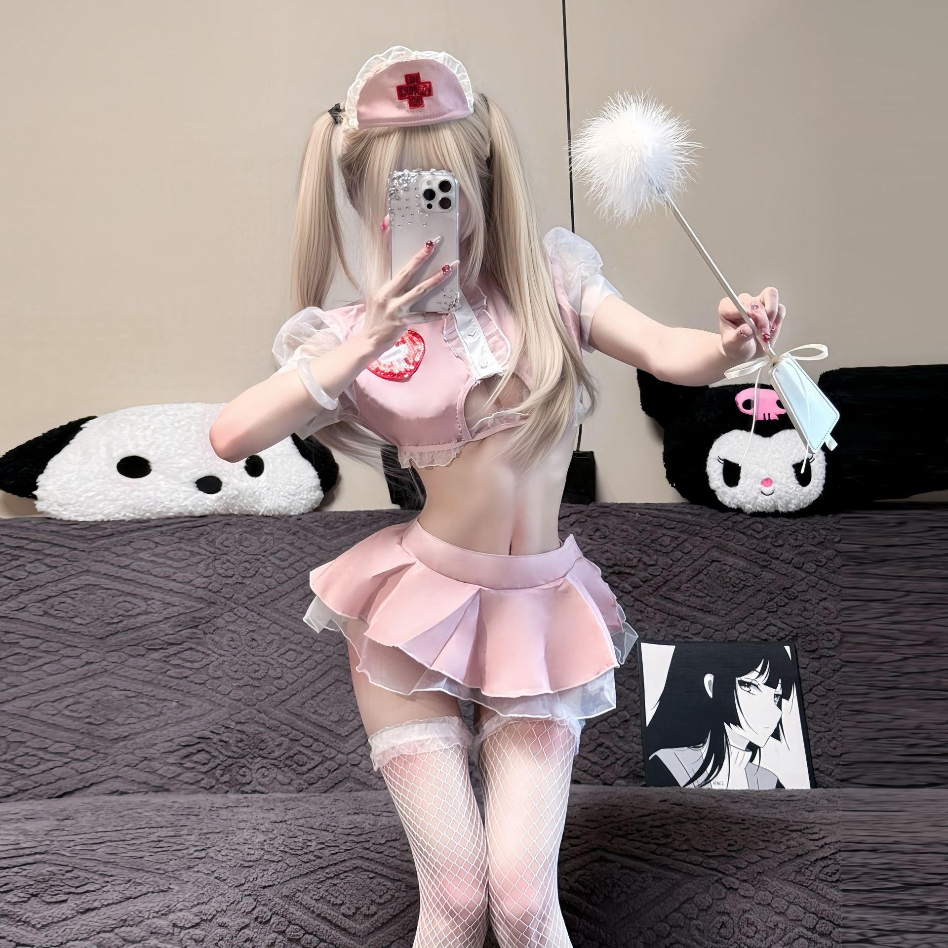 セクシーなランジェリー; 可愛い看護師のロールプレイ; 空洞 - Medical Lab Uniform のレビューと価格