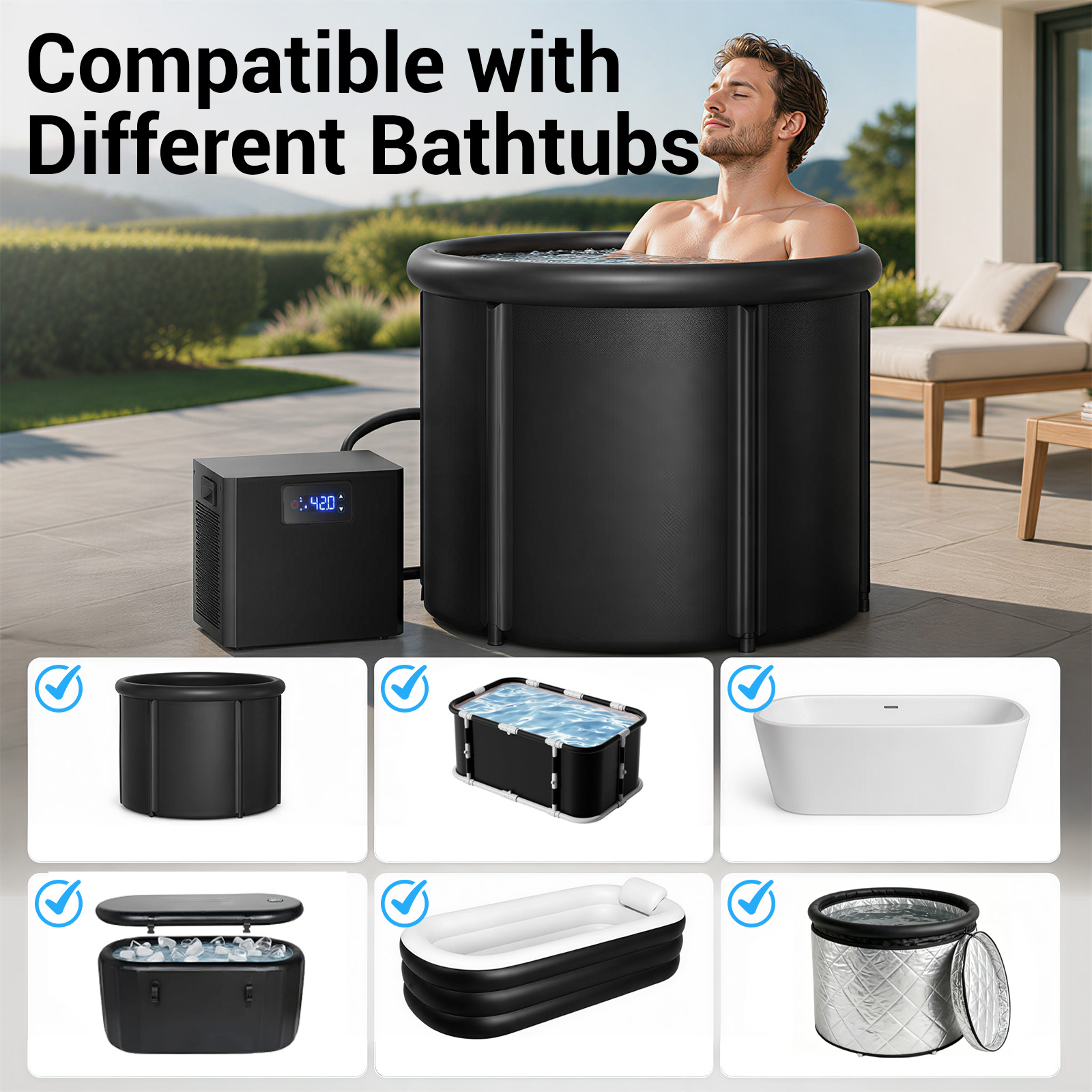 オーバル型アイスバスチラー＆コールドプランジタブキット、1/ - Medical Lab Kit のレビューと価格