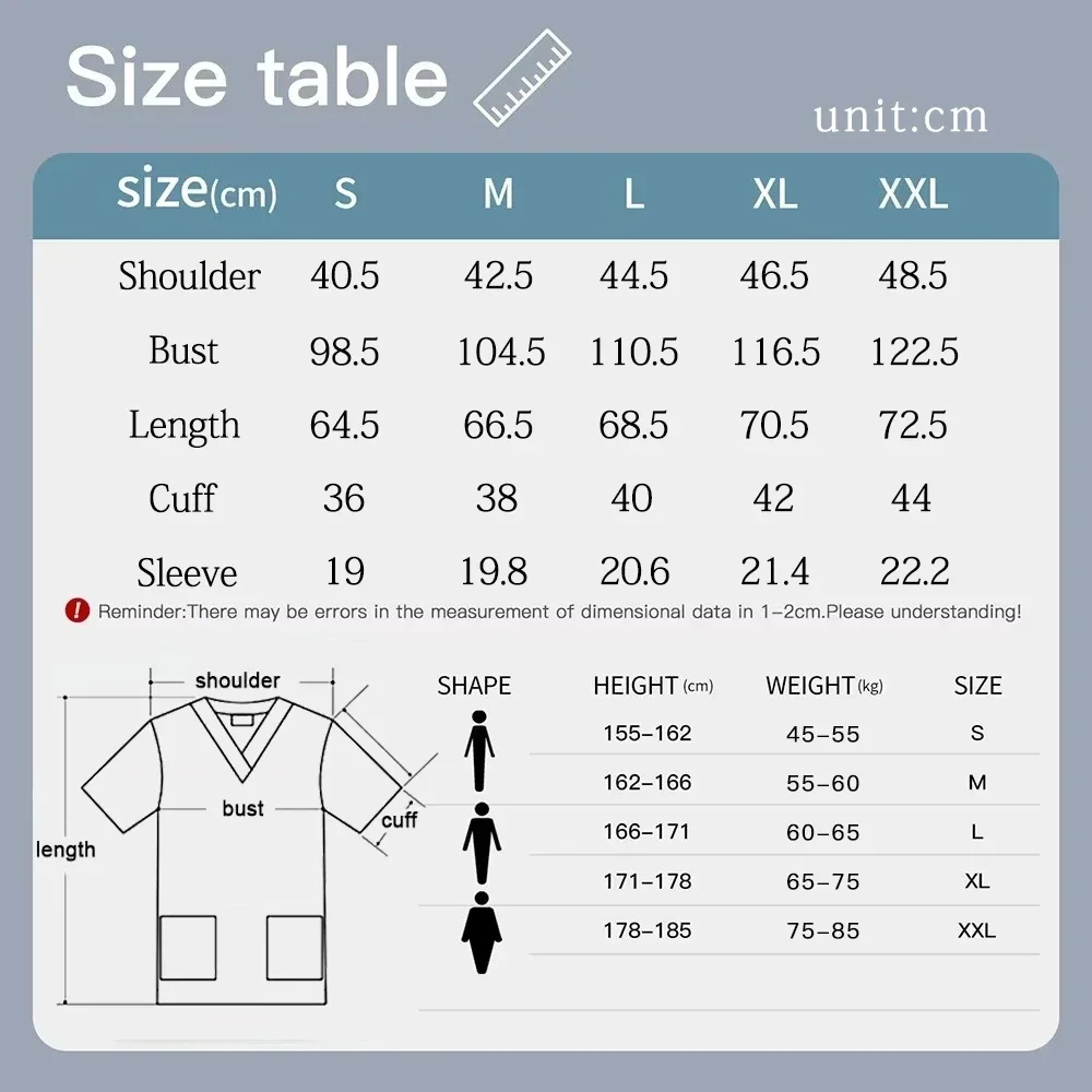 女性用半袖Vネックシャツ,プリントトップ,美容院ユニフォーム - Medical Lab Uniform のレビューと価格