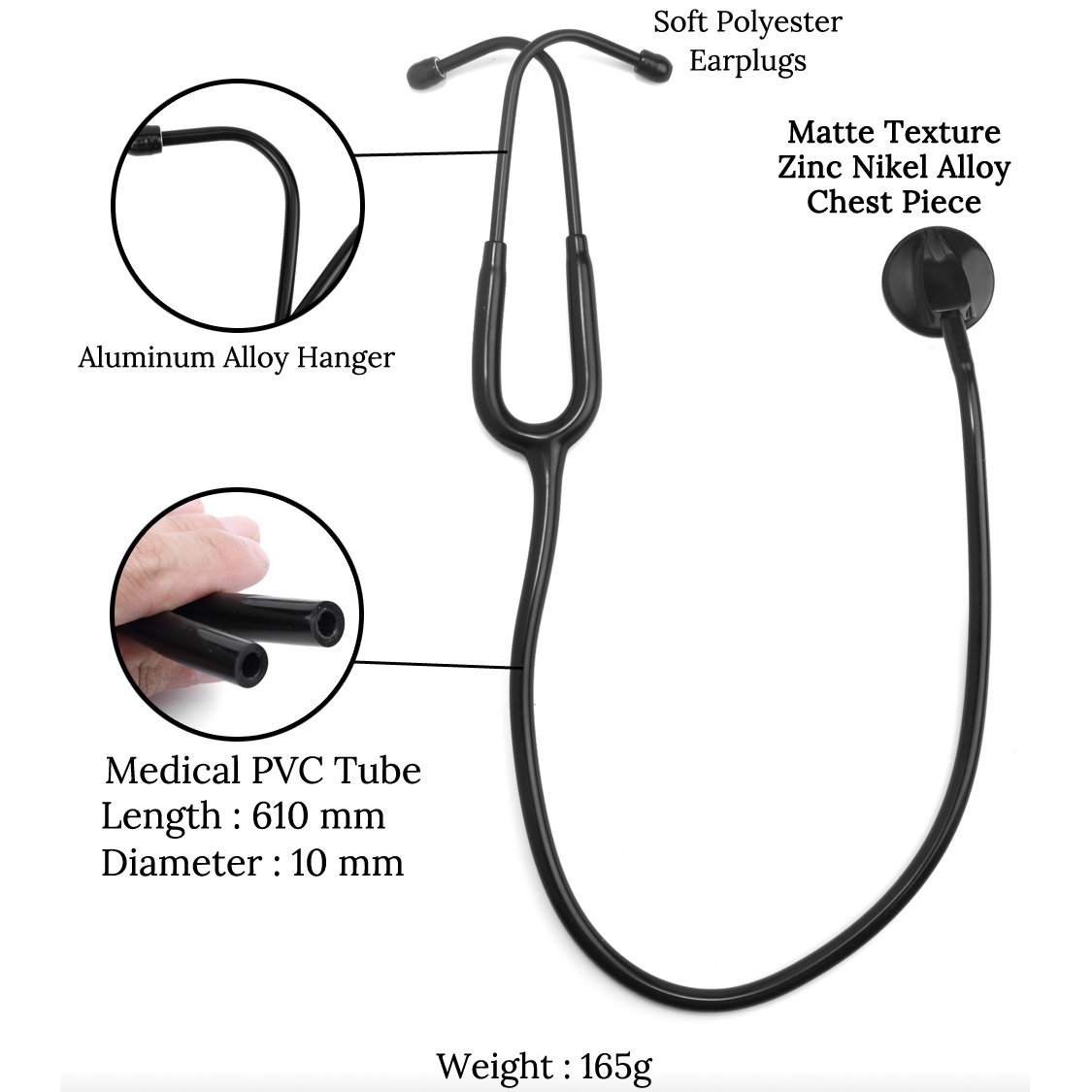 プロの医療聴診器,医師,看護師,学生向けの白黒デバイス - Medical Lab Equipments のレビューと価格