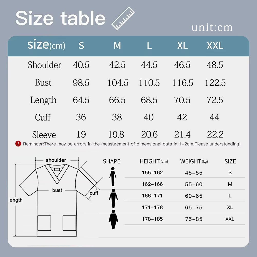 ストレッチかわいい漫画プリントナース制服女性男性 Tシャツポ - Medical Lab Uniform のレビューと価格