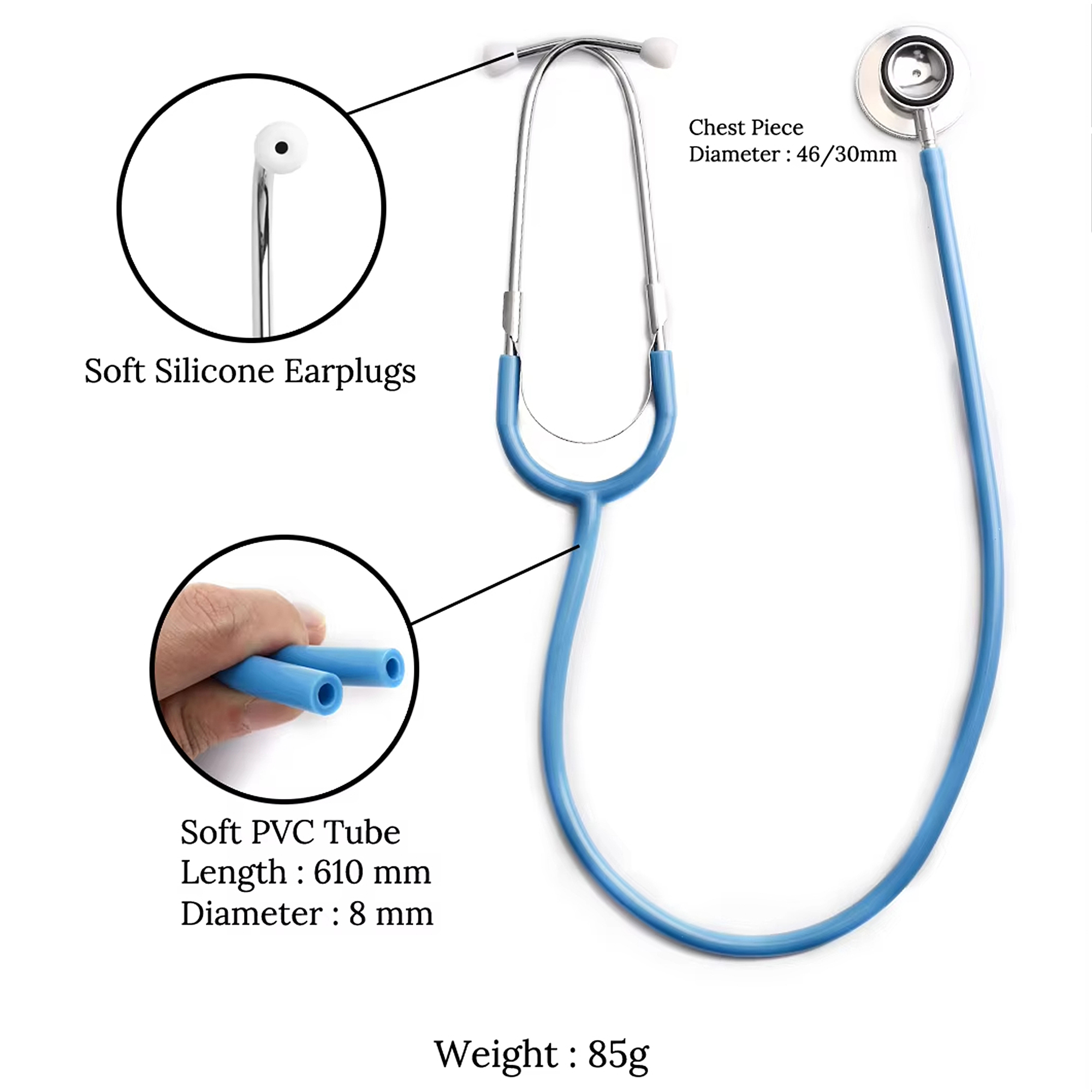 デュアルヘッド聴診器医療機器専門医師看護師ダブルヘッド聴診器 - Medical Lab Equipments のレビューと価格